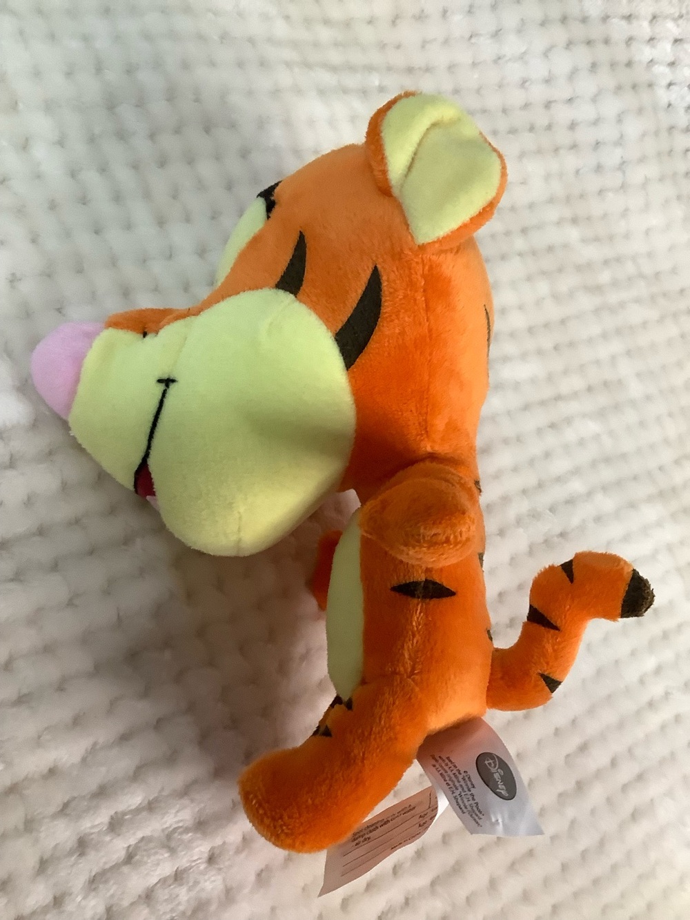 Disney Orange Tigger Plush Big Head with Pink Nose Stuffed Animal Toy - Picture 8 of 14